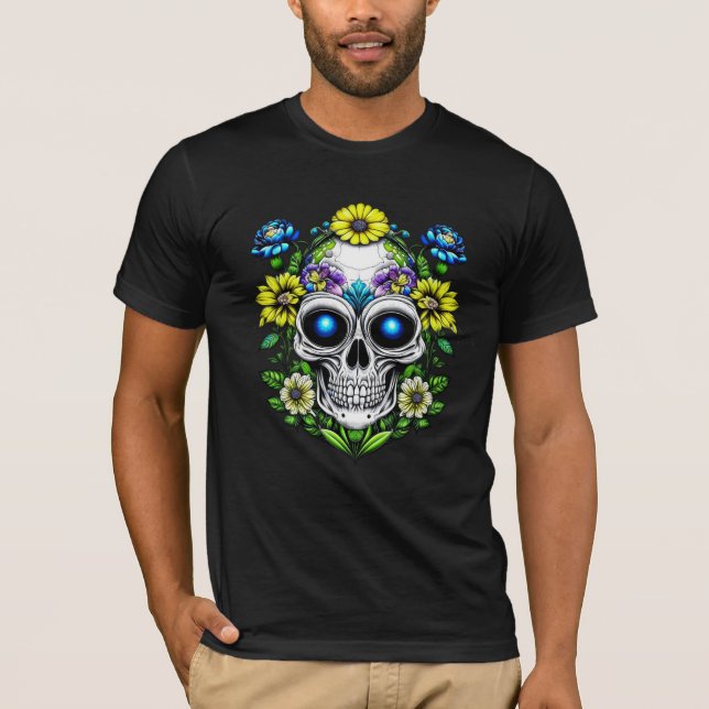 Camiseta Calaveras azucareras extraterrestre para extranjer (Anverso)