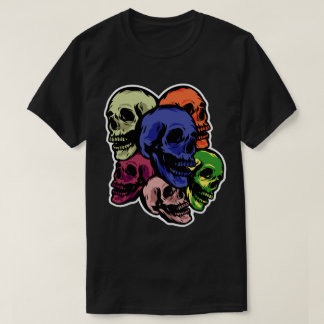 Camiseta Calaveras coloridas