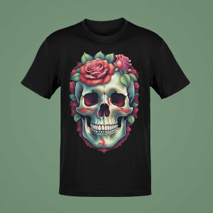 Camiseta Calaveras con serpientes o Rosas Colores Colección