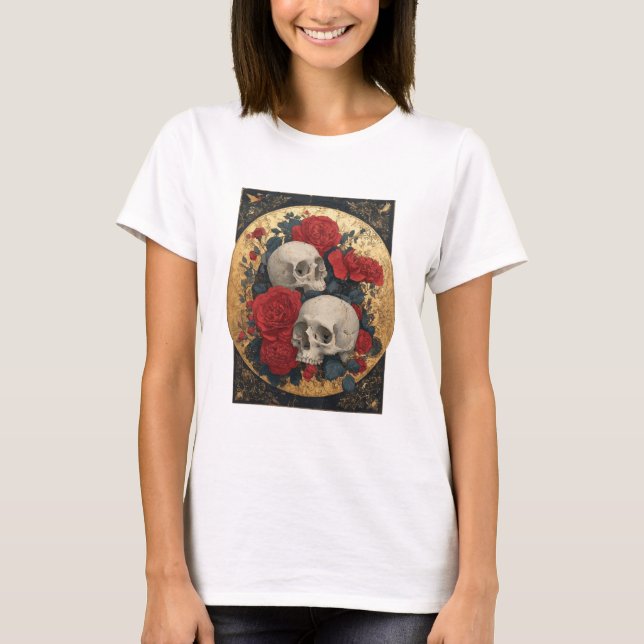 Camiseta Calaveras de amor (Anverso)