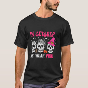 Camiseta Calaveras de azúcar en octubre usamos rosa