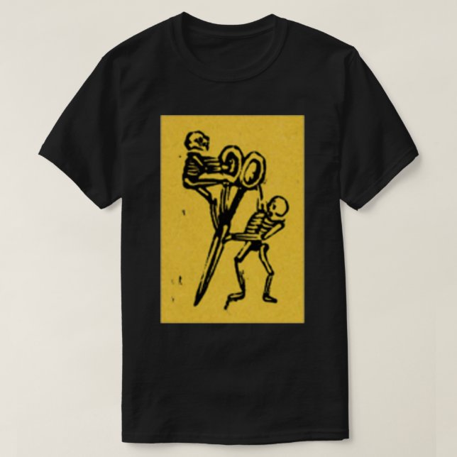 Camiseta Calaveras de barbero clásicas TShirt (Diseño del anverso)