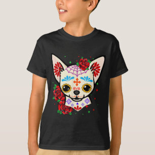 Camiseta Calaveras de Chihuahua Día de Muertos Perro de Azú