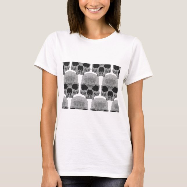 Camiseta Calaveras de gótico (Anverso)