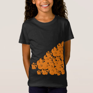 Camiseta Calaveras naranjas espeluznantes de Halloween mont