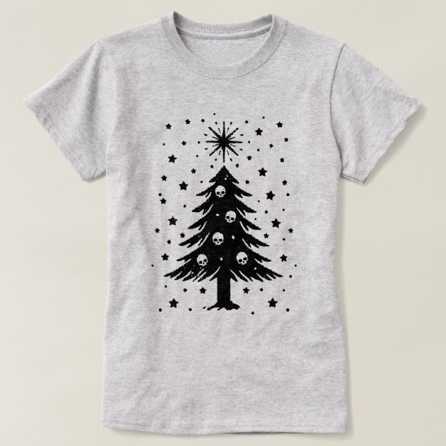 Camiseta Calaveras para el árbol de Navidad (Diseño del anverso)