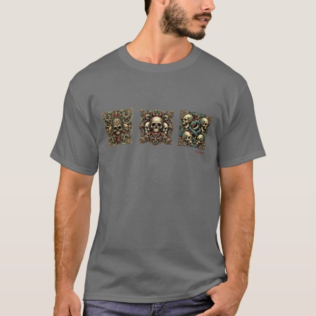 Camiseta Calaveras y serpientes (Anverso)