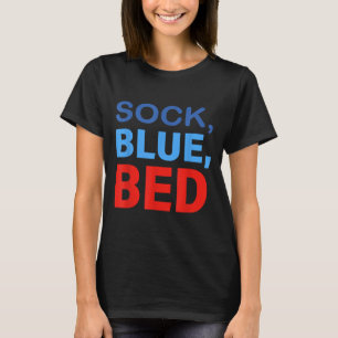 Camiseta Calcetín Azul Cama Dicho Divertido Frase Hombres M