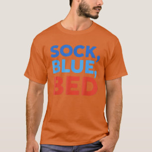 Camiseta Calcetín Azul Cama Regalo Meme Divertido