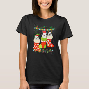Camiseta Calcetín Eskimo Americano de Navidad Reno de Navid