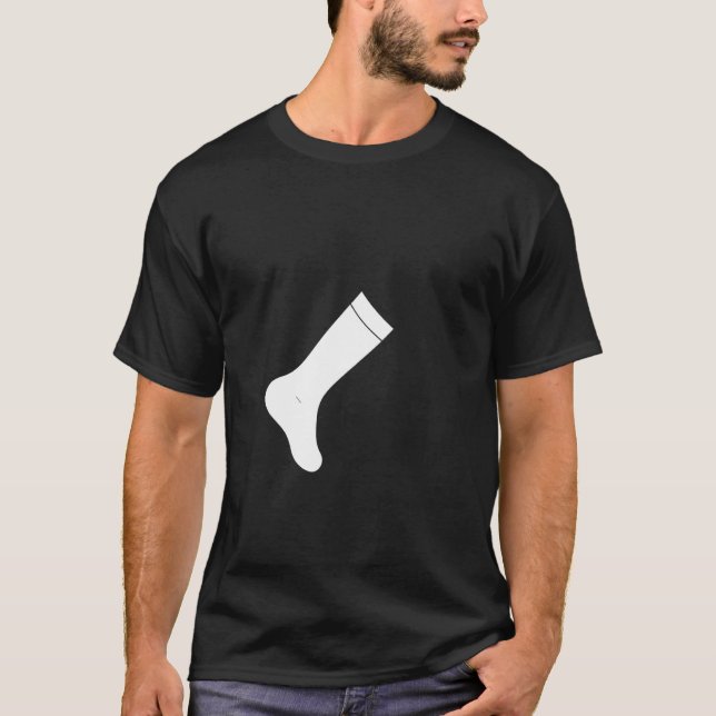 Camiseta Calcetín Minimalista  1 (Anverso)