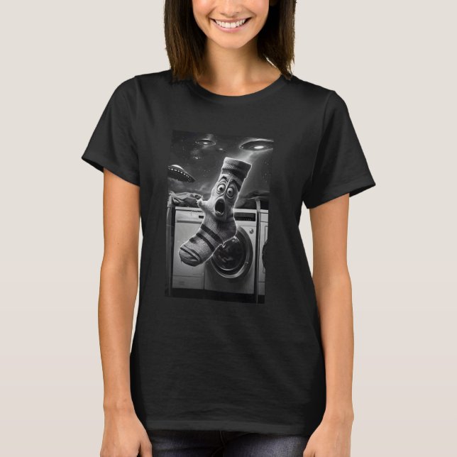 Camiseta Calcetín Selfie OVNI (Anverso)