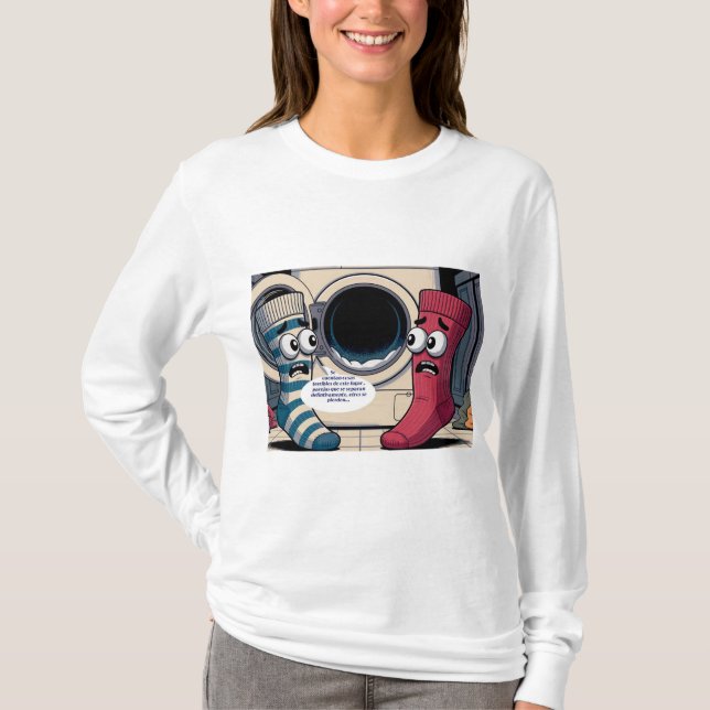 Camiseta calcetines asustados (Anverso)