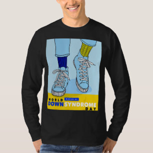 Camiseta Calcetines de concienciación del Día Mundial del S