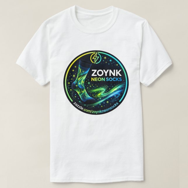 Camiseta Calcetines Neon Zoynk (Diseño del anverso)