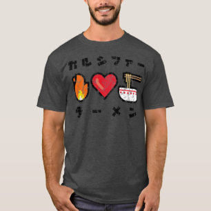 Camiseta Calcifer ama a Ramen Emoji Kanji