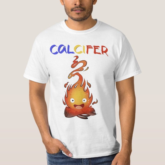 Camiseta Calcifer fire redcalcifer,howwowling castle,dian (Anverso)