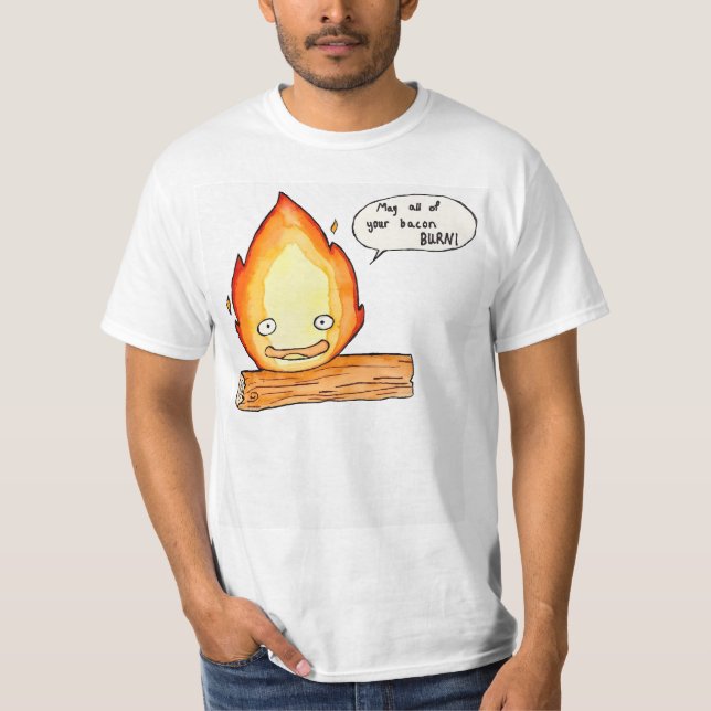 Camiseta Calcifer puede quemar todo tu cacbon (Anverso)