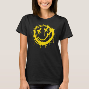Camiseta Calcomanía de arte en spray sonriente
