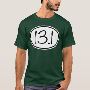 Camiseta Calcomanía de media maratón ovalada 131 Niño corri
