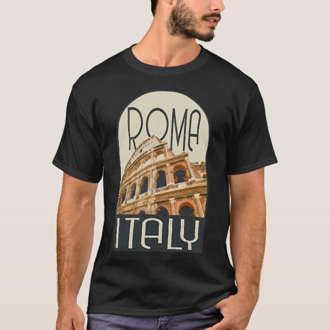 Camiseta Calcomanía de Roma Italia (Anverso)
