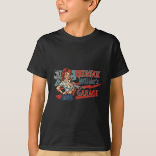 Camiseta Calcomanía del garaje de Redneck Willie