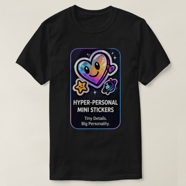 Camiseta Calcomanías Mini Personalizadas | Pers (Diseño del anverso)