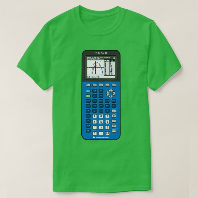 Camiseta Calculadora Blueberry TI 84 (Diseño del anverso)