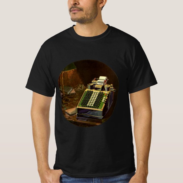 Camiseta Calculadora de contabilidad Comptometer empresaria (Anverso)