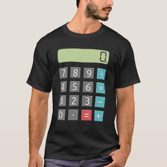 Camiseta Calculadora de diversiones Easy Lazy Math Hallowee (Anverso)