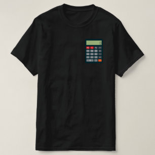 Camiseta Calculadora de matemáticas de conjuntos de disfra