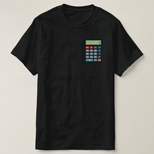 Camiseta Calculadora de matemáticas de conjuntos de disfrac (Diseño del anverso)