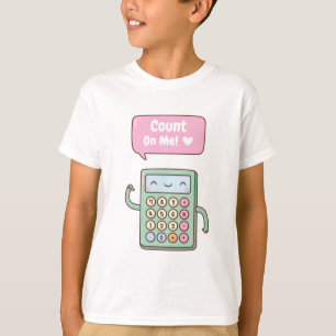 Camiseta Calculadora Doodle Lindo Cuenta Conmigo