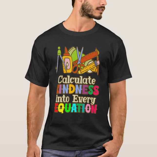 Camiseta Calcular La Amabilidad En Cada Matemática De Ecuac (Anverso)