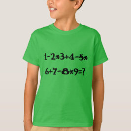 Camiseta Cálculo de matemáticas verdes