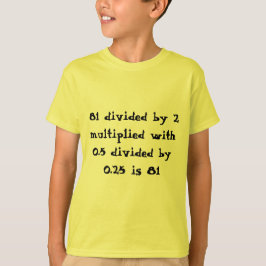 Camiseta Cálculo matemático