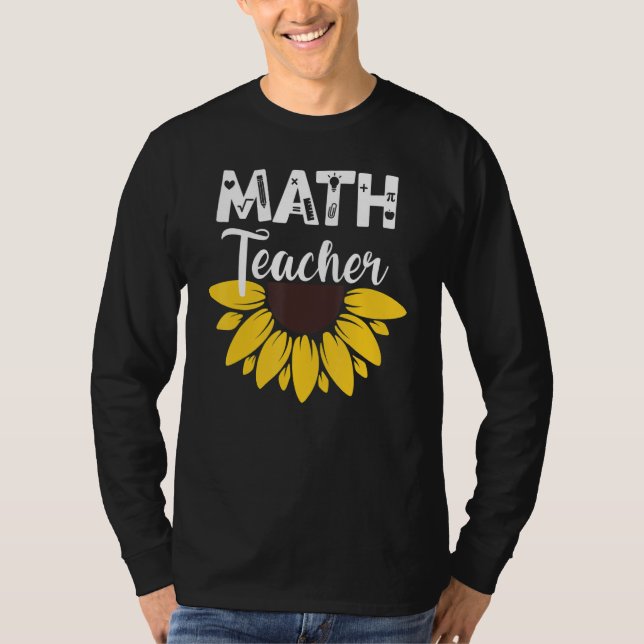 Camiseta Calculus Joke Algebra Teacher Math Sunflower Math  (Anverso)