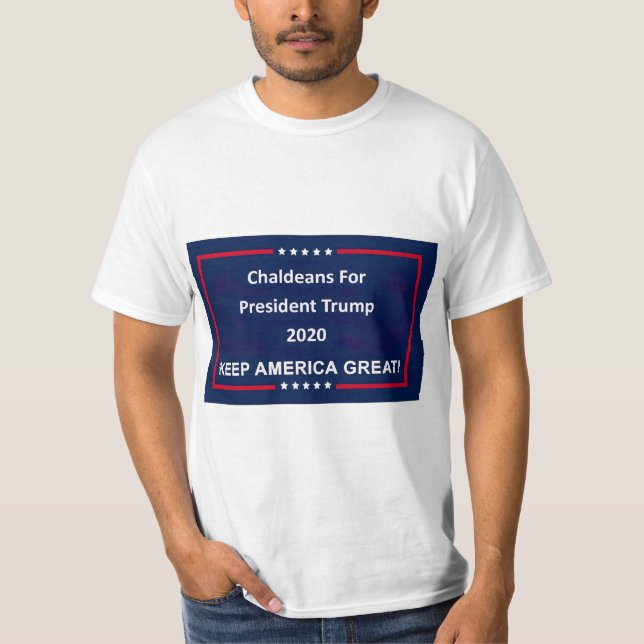 Camiseta Caldeos para el presidente Trump 2020 (Anverso)