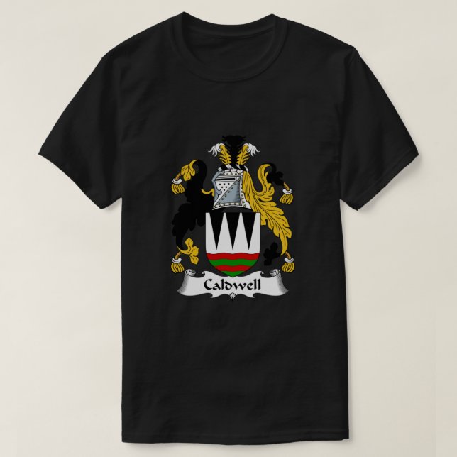 Camiseta Caldwell Escudo de armas Caldwell Crest (Diseño del anverso)