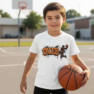 Camiseta Caleb Baloncesto Personalizado Graffiti 