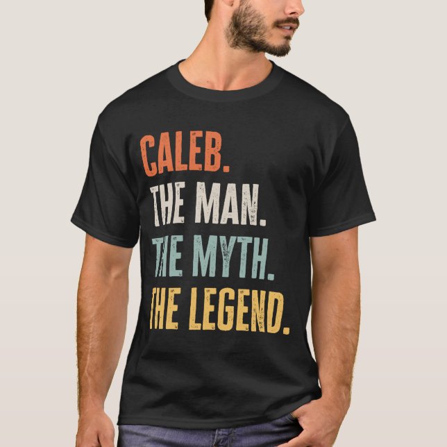 Camiseta Caleb El Mejor Hombre Leyenda Mitos Mejor Nombre C (Anverso)