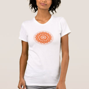 Camiseta Caleidoscopio anaranjado del sorbete