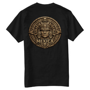 Camiseta Calendario Azteca - Golpe en la espalda