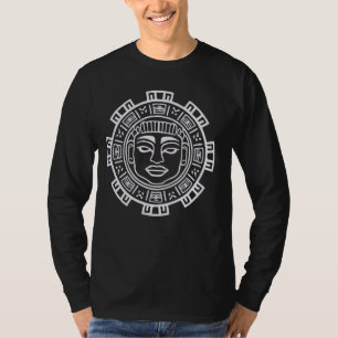 Camiseta Calendario azteca indígena maya mexicano azteca ja