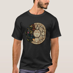 Camiseta Calendario Azteca Maya Hecho En México A