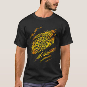 Camiseta Calendario Azteca Mayas Azteca México Historia 5