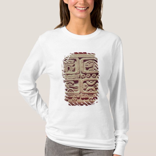 Camiseta Calendario con cuatro glyphs, Toltec (Anverso)