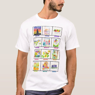 Camiseta Calendario de la acuarela
