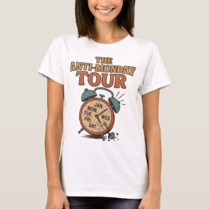 Camiseta Calendario de la gira antilunes con camisetas- ret