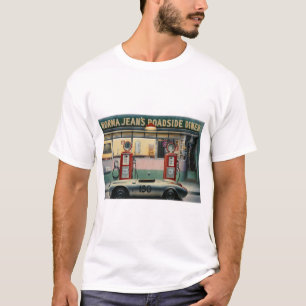 Camiseta Calendario Girl.tif de la carretera del destino